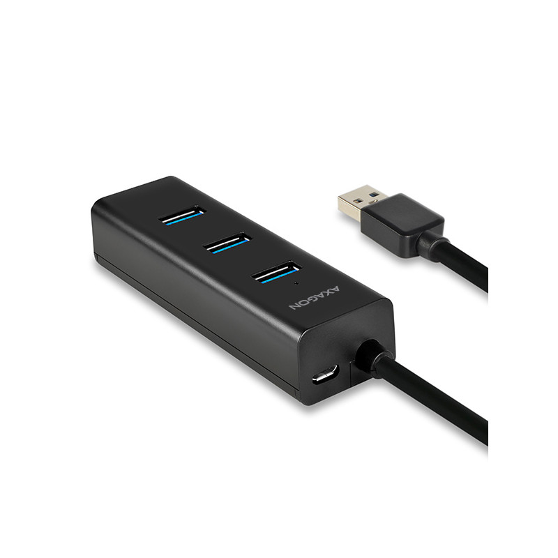 AXAGON HUE-S2BP, 4x USB 3.0 CHARGING húb, vr. AC adaptéra, kábel USB-A 1.2m