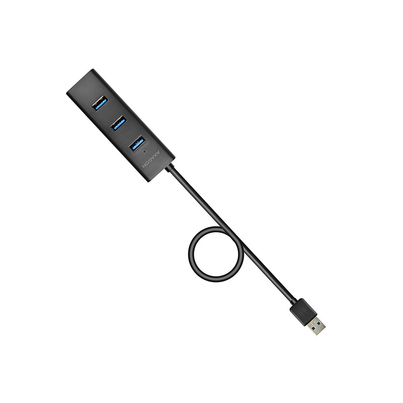 AXAGON HUE-S2BP, 4x USB 3.0 CHARGING húb, vr. AC adaptéra, kábel USB-A 1.2m