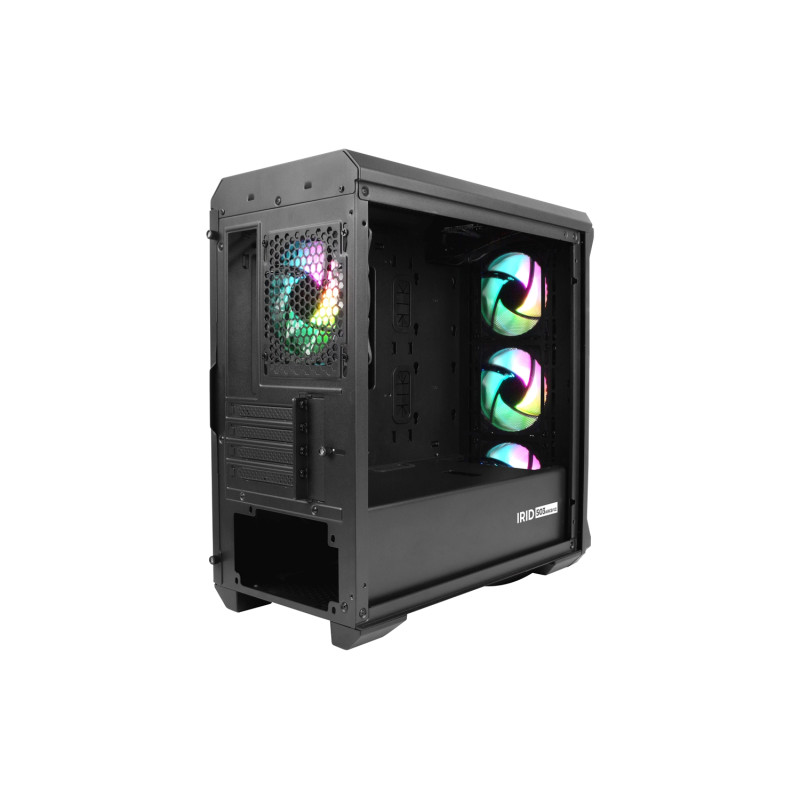 Počítačová skriňa Genesis IRID 503 ARGB V2/Micro Tower/Transpar./Čierna