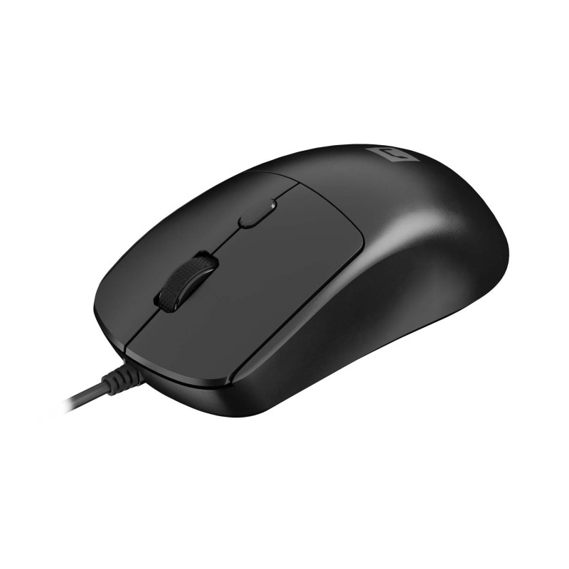 Natec laserová myš HAWK 2/Kancelárska/Laserová/2 400 DPI/Drôtové USB-A/Čierna