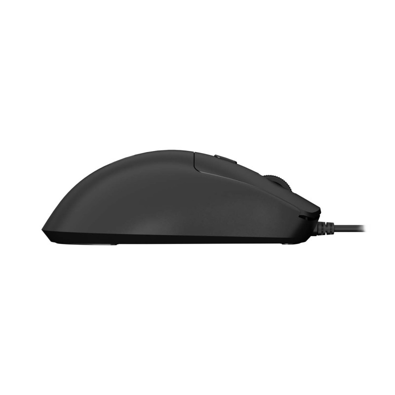 Natec laserová myš HAWK 2/Kancelárska/Laserová/2 400 DPI/Drôtové USB-A/Čierna