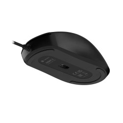 Natec laserová myš HAWK 2/Kancelárska/Laserová/2 400 DPI/Drôtové USB-A/Čierna