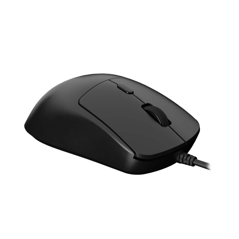 Natec laserová myš HAWK 2/Kancelárska/Laserová/2 400 DPI/Drôtové USB-A/Čierna