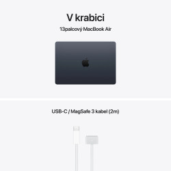 Apple MacBook Air 13''/M5/13,6''/2560x1664/24GB/1TB/M5/Tahoe/Midnight/1R