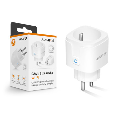 Múdra zásuvka ALIGATOR Wi-Fi s meraním spotreby