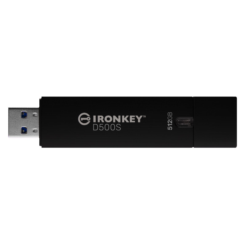 Kingston Ironkey D500S/512GB/USB 3.2/USB-A/Čierna