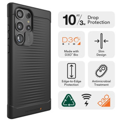 ZAGG GEAR4 Havana D3O kryt SG S23 Ultra čierny