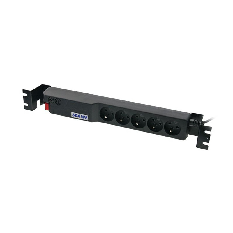 19'' napája.pan.Acar 504WF 5x220V-3m black+prep.ochr
