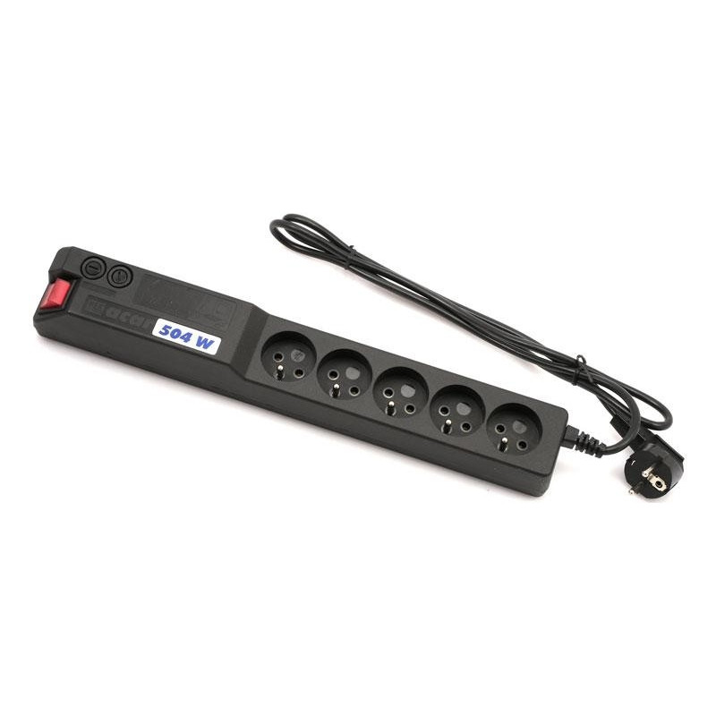 19'' napája.pan.Acar 504WF 5x220V-3m black+prep.ochr