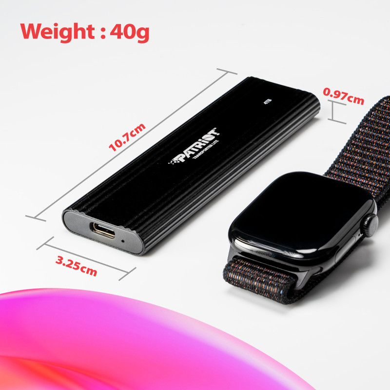 Patriot TRANSPORTER Lite/4TB/SSD/Externý/Čierna/3R