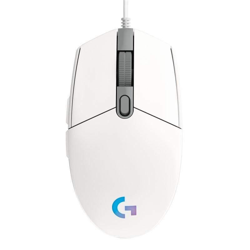 LOGITECH OEM - Logitech G203 Gen2/Herná/Optická/Pre pravákov/8 000 DPI/Drôtová USB/Biela