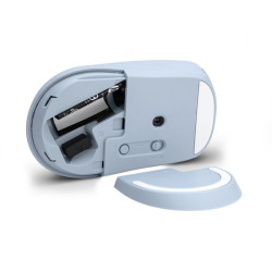 HP 400 Quiet/Kancelárska/Optická/Pre pravákov/1 200 DPI/USB+BT/Modrá