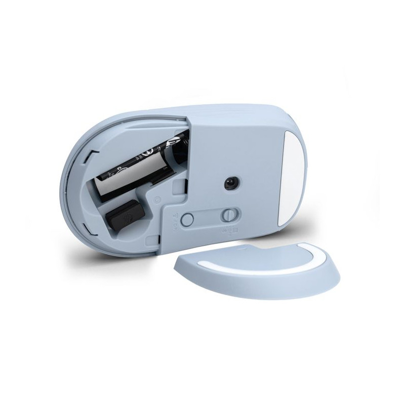 HP 400 Quiet/Kancelárska/Optická/Pre pravákov/1 200 DPI/USB+BT/Modrá