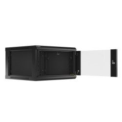 LANBERG 19'' RACKOVÁ SKRIŇA PRO MONTÁŽ NA STENU 6U/600X600 (FLAT PACK) ČIERNA V2
