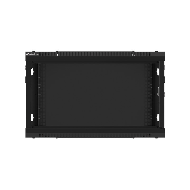 LANBERG 19'' RACKOVÁ SKRIŇA PRO MONTÁŽ NA STENU 6U/600X600 (FLAT PACK) ČIERNA V2