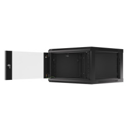 LANBERG 19'' RACKOVÁ SKRIŇA PRO MONTÁŽ NA STENU 6U/600X600 (FLAT PACK) ČIERNA V2