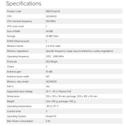 MikroTik RBSXTsq2nD 2,4GHz MIMO 10dBi outdoor