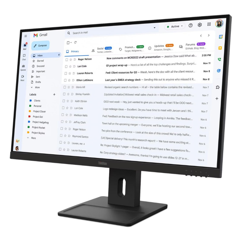 Lenovo ThinkVision/E27-40/27''/IPS/FHD/100Hz/6ms/Čierna/3R