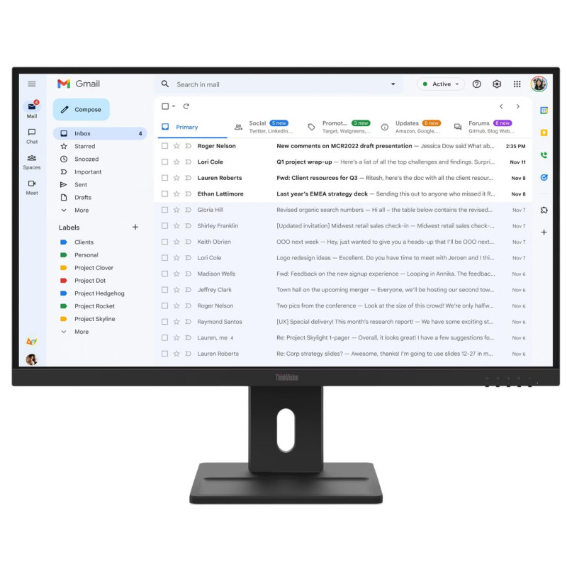 Lenovo ThinkVision/E27-40/27''/IPS/FHD/100Hz/6ms/Čierna/3R