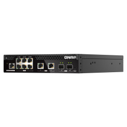 QNAP riadený switch QSW-M2106R-2S2T (6x 2,5GbE RJ45, 2x 10GbE RJ45, 2x 10GbE SFP+, malá šírka)