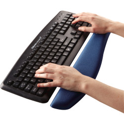 Opierka zápästia ku klávesnici Fellowes PlushTouch modrá
