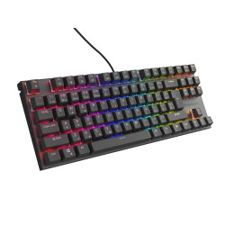 Genesis tichá herná klávesnica THOR 303/TKL/RGB/Outemu Peach/Drôtová USB/ CZ- SK layout/Čierna