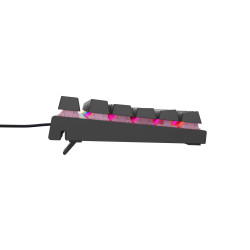 Genesis tichá herná klávesnica THOR 303/TKL/RGB/Outemu Peach/Drôtová USB/ CZ- SK layout/Čierna