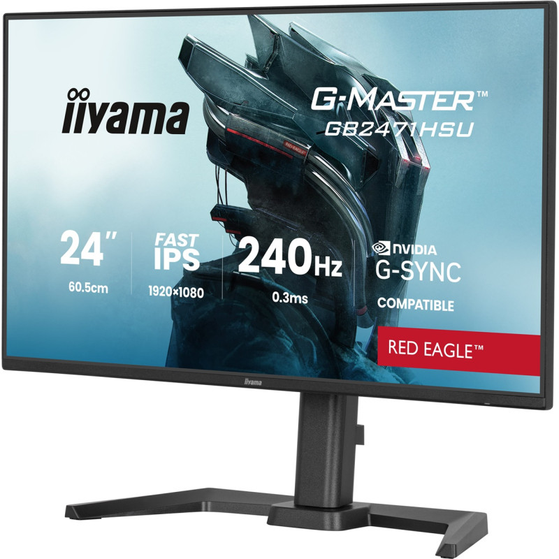 iiyama G-Master/GB2471HSU-B1/23,8''/IPS/FHD/240Hz/0,3ms/Čierna/3R
