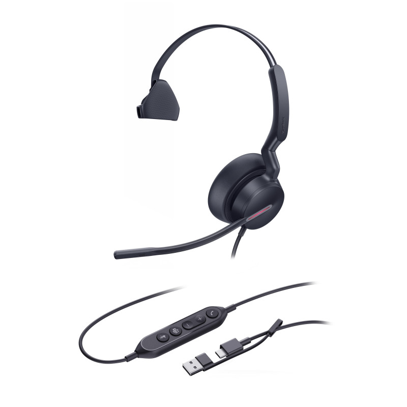 Yealink UH46 Mono USB-C/A, náhlavná súprava