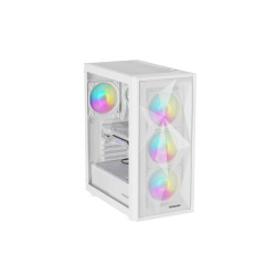 Počítačová skriňa Genesis DIAXID 605 ARGB/Midi Tower/Transpar./Biela