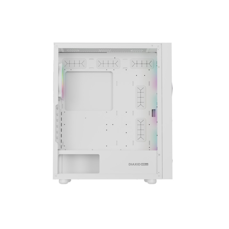 Počítačová skriňa Genesis DIAXID 605 ARGB/Midi Tower/Transpar./Biela