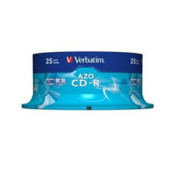 VERBATIM CD-R (25-Pack) Cake/Crystal/52x/700MB
