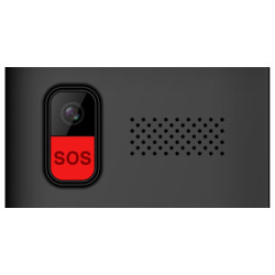 EVOLVEO EasyPhone XO, mobilný telefón pre seniorov s nabíjacím stojanom (čierna farba)