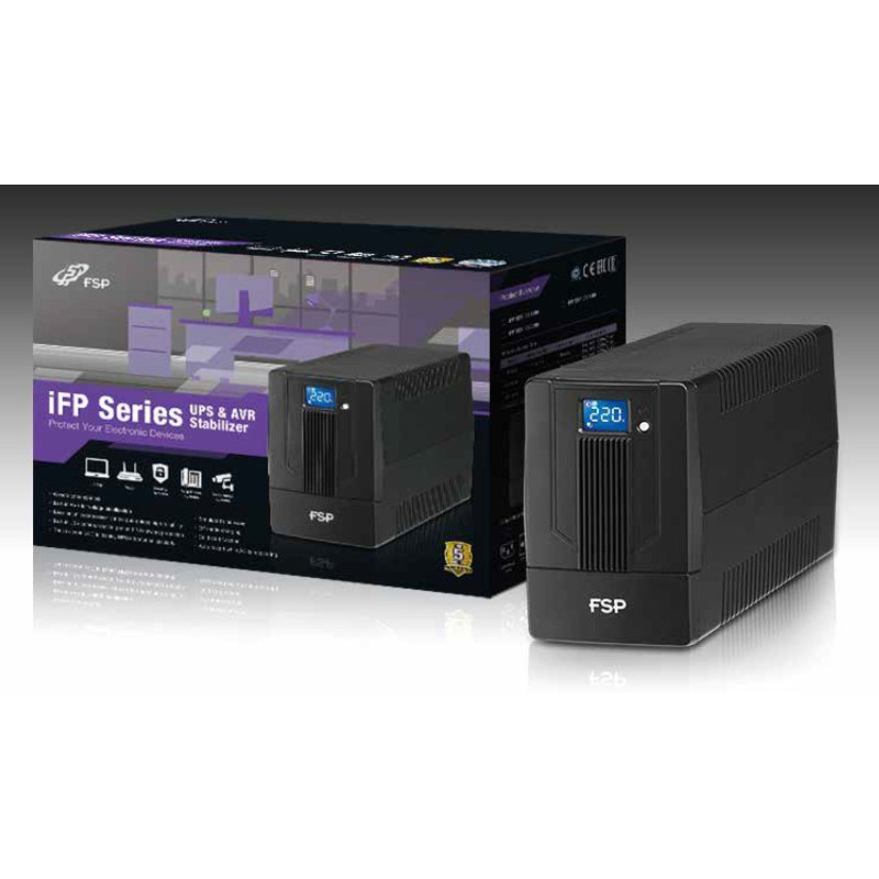 FSP UPS iFP 600, 600 VA / 360 W, LCD, line interactive