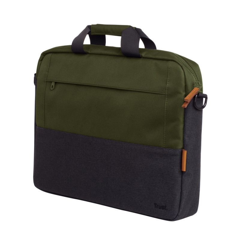 TRUST LISBOA 16'' LAPTOP BAG - GREEN