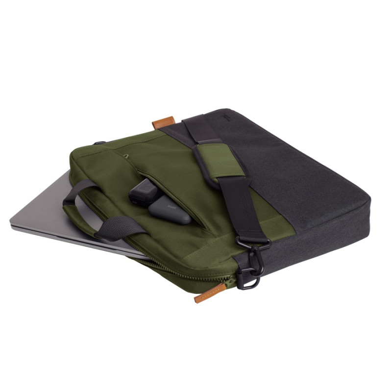 TRUST LISBOA 16'' LAPTOP BAG - GREEN