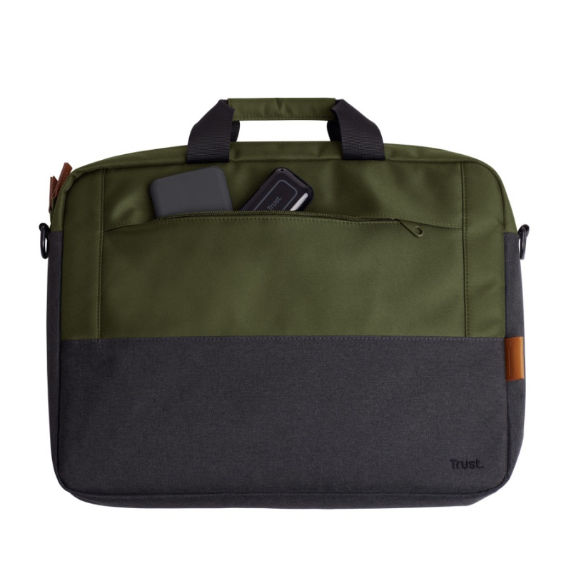 TRUST LISBOA 16'' LAPTOP BAG - GREEN