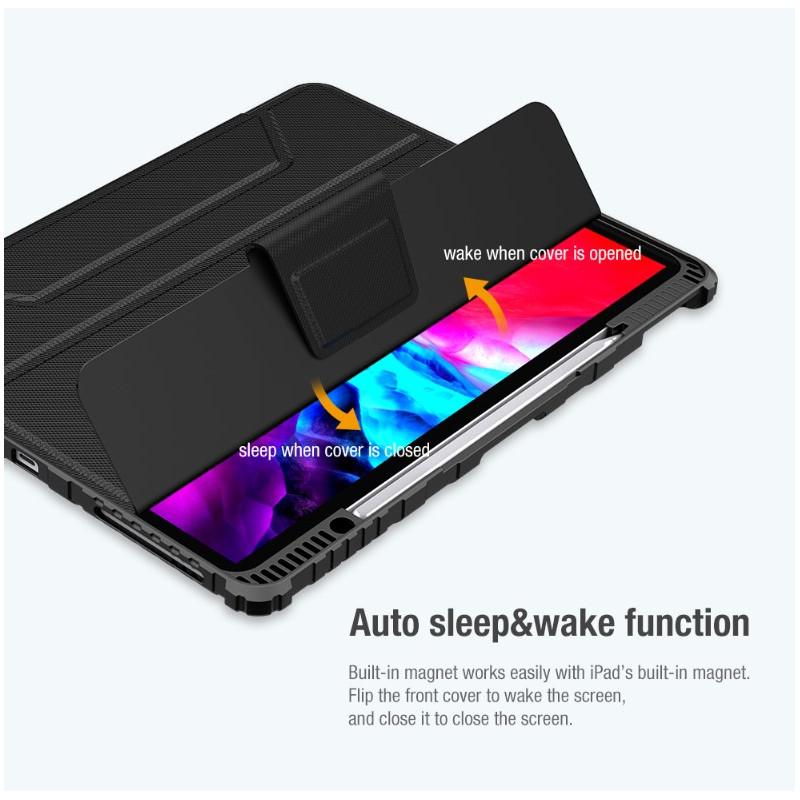 Nillkin Bumper PRO Protective Stand Case pre iPad Pro 12.9 2020/2021/2022/ Air 13 2024 Black