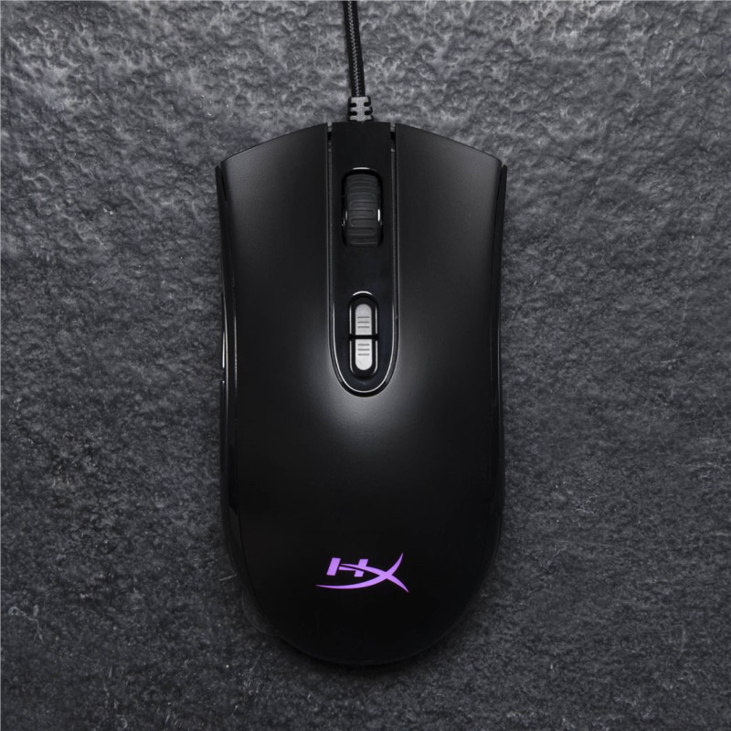 HyperX Pulsefire Core/Herná/Optická/6 200 DPI/Drôtové USB-A/Čierna