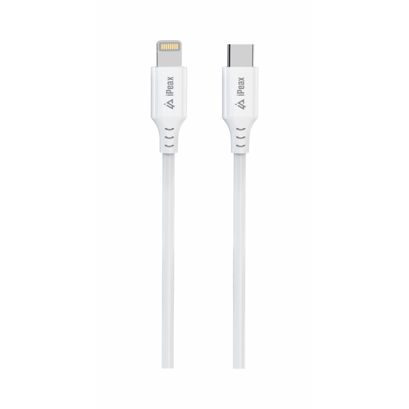 ER - TPU KÁBEL USB-C / LIGHTNING 1M, USB 2.0 BIELÝ