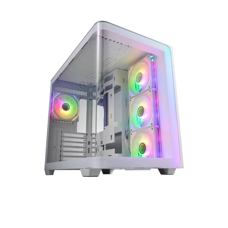 FSP M580-WA/Midi Tower/Transpar./Biela