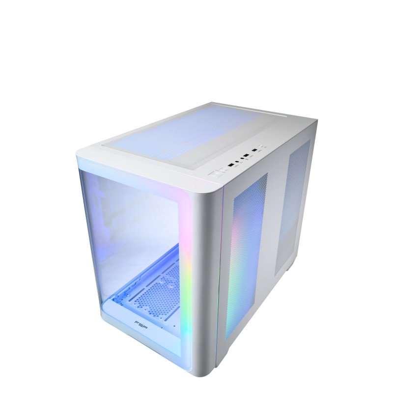 FSP M580-WA/Midi Tower/Transpar./Biela