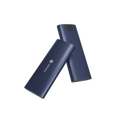 Externý box pre SSD Natec RHINO M.2 NVME LITE USB-C 3.2 GEN 2, hliníkové telo, STEEL NAVY