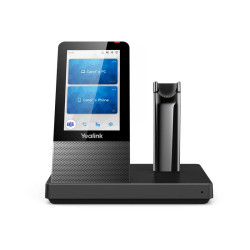 Yealink WH67 DECT základňa s dotykovým LCD as náhlavnou súpravou do jedného ucha