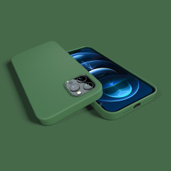 ER POWER Silikónový kryt CARNEVAL SNAP pre iPhone 13 Pro Max s MagSafe - zelená