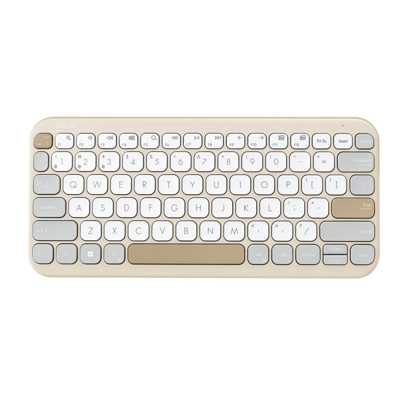 ASUS Marshmallow Keyboard KW100/Bezdrôtová Bluetooth/ CZ- SK layout/Béžová