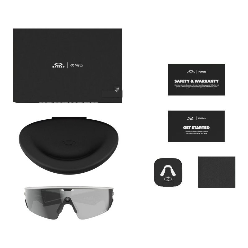 GOOGLE - Meta Oakley Vanguard prizm black lenses, white frame