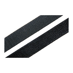 Oboustranný suchý zips Solarix, šírka 10mm, 25m, čierny