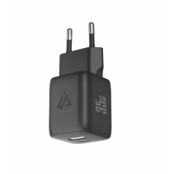 GaN SIEŤOVÁ NABÍJAČKA 35W (USB-C + USB-A) ČIERNA