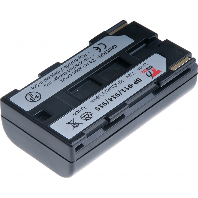 Batéria T6 power Canon BP-911, BP-914, BP-915, 2600mAh, 18,7Wh, čierna